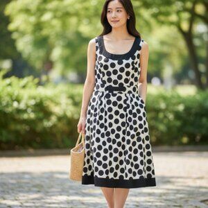 Polka dot dress, Signature by Robbie Bee, size 12